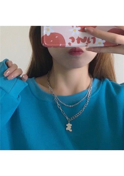 Yeni Kolye Kadın Niş Aksesuarları Baharatlı Kız Tatlı Serin Köprücük Kemiği Zinciri Kazak Kazak Zinciri Yüz Üst Düzey Süslemeler Duygusu ile (Yurt Dışından)