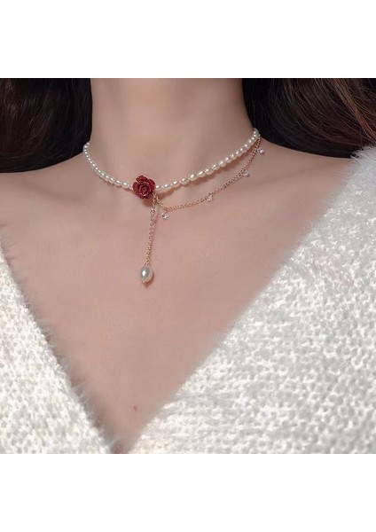 Yeni Retro Bohem Kolye Hong Kong Tadı Seramik Kolye Kolye Kadın Yeni Etnik Kolye Uzun Bölüm (Yurt Dışından)