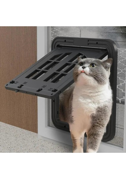 Pet Kapısı Kilitlenebilir Kapı Kapağı Kedi Pencere Kapı Kedi Ekranları Bariyer Sürgülü Kapı Pencere Ekranları Köpek Kapısı Ek B (Yurt Dışından) fiyatları