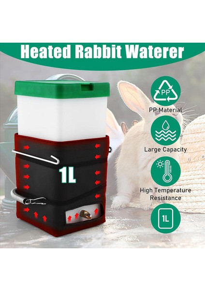 Isıtmalı Tavşan Su Şişesi, 32 Oz Tavşanlar, Hamster, Kobay, Gelincik, Kuşlar, Kakaret Için Damla Su Şişesi Yok (Yurt Dışından)