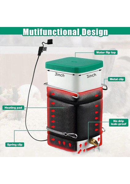 Isıtmalı Tavşan Su Şişesi, 32 Oz Tavşanlar, Hamster, Kobay, Gelincik, Kuşlar, Kakaret Için Damla Su Şişesi Yok (Yurt Dışından) indirimleri