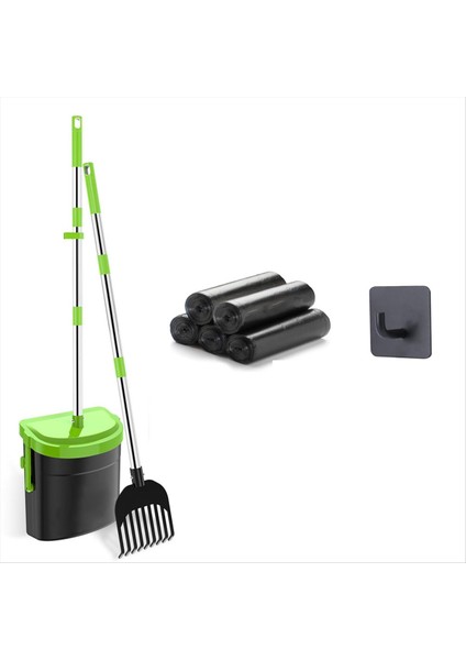 Pooper Scoopers Döner Çöp Kutusu &amp; Tırmık 100 Atık Torba, Paslanmaz Çelik Saplı Pooper Scoopers Büyük Orta Orta Küçük Köpekler (Yurt Dışından)