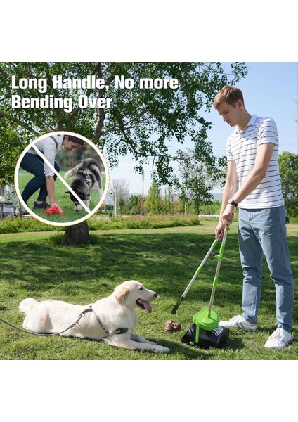 Pooper Scoopers Döner Çöp Kutusu &amp; Tırmık 100 Atık Torba, Paslanmaz Çelik Saplı Pooper Scoopers Büyük Orta Orta Küçük Köpekler (Yurt Dışından) fırsatları