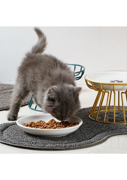 Pet Bowl Stand, Nordic Cat Bowl High Stand, Kase Standı, Anti-Serval Spondiloz ve Anti-Turnover Cat Food Bowl Siyah (Yurt Dışından) indirimleri