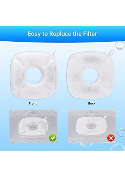 20 Paket Yedek Filtreler ve 20 Paket Yedek Pet Su Filtreleri Değiştirme, Üçlü Filtrasyon Sistemi Kedi Çeşmesi (Yurt Dışından) fiyatları