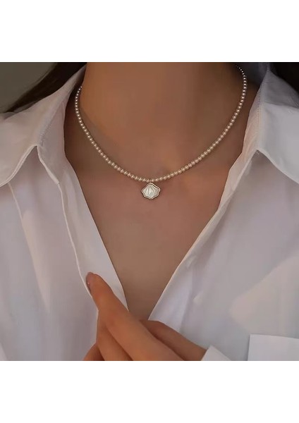 Yeni Ekleme Japonya ve Güney Kore Kolye Tasarım Duygusu Gelişmiş Hafif Lüks Niş Köprücük Kemiği Zinciri, Kadın Kolye (Yurt Dışından)