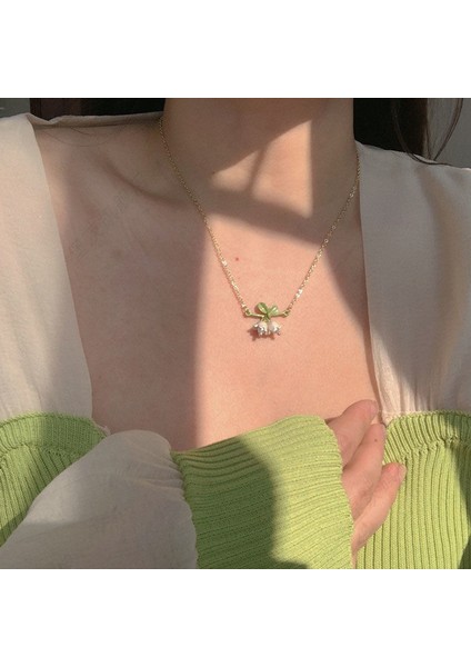 Yeni Kolye Niş Tasarım Birinci Sınıf Mizaç Duygusu Basit Köprücük Kemiği Zinciri Çok Yönlü Basit Hafif Lüks Kolye (Yurt Dışından)