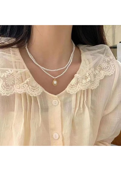 Yeni Ekleme Japonya ve Güney Kore Kolye Tasarım Duygusu Gelişmiş Hafif Lüks Niş Köprücük Kemiği Zinciri, Kadın Kolye (Yurt Dışından)