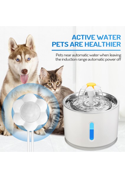 Akıllı Hareket Sensörü Kedi Köpek Su Çeşmesi Dispenser Akıllı Kızılötesi USB Evrensel Evcil Evcil Evcil Evcil Pet Aksesuarlar Dedektörü (Yurt Dışından) fırsatları