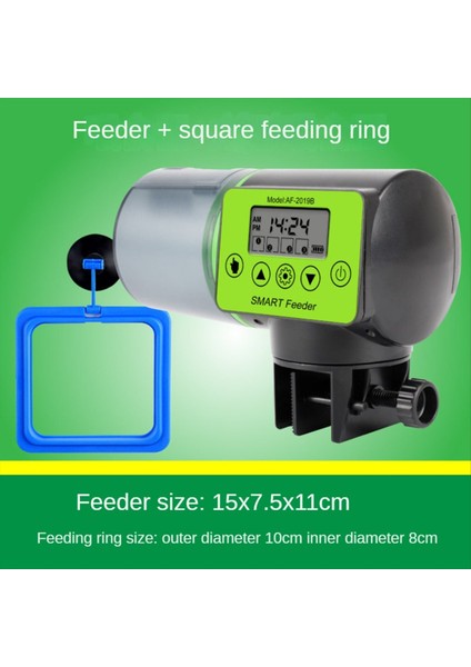 Akıllı Otomatik Balık Besleyici +Besleme Dairesi Balık Tankı Otomatik Besleme Dağıtıcı LCD Zamanlayıcı Akvaryum Aksesuarları-A (Yurt Dışından) modelleri