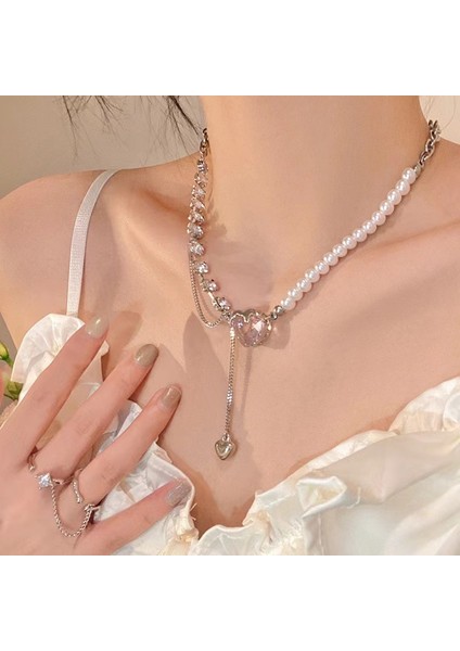 Yeni Kolye Kadın Niş Aksesuarları Baharatlı Kız Tatlı Serin Köprücük Kemiği Zinciri Kazak Kazak Zinciri Yüz Üst Düzey Süslemeler Duygusu ile (Yurt Dışından)