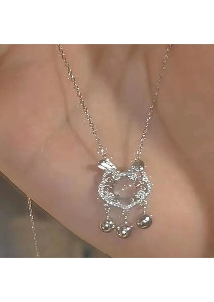 Yeni Ekleme Japonya ve Güney Kore Kolye Tasarım Duygusu Gelişmiş Hafif Lüks Niş Köprücük Kemiği Zinciri, Kadın Kolye (Yurt Dışından)