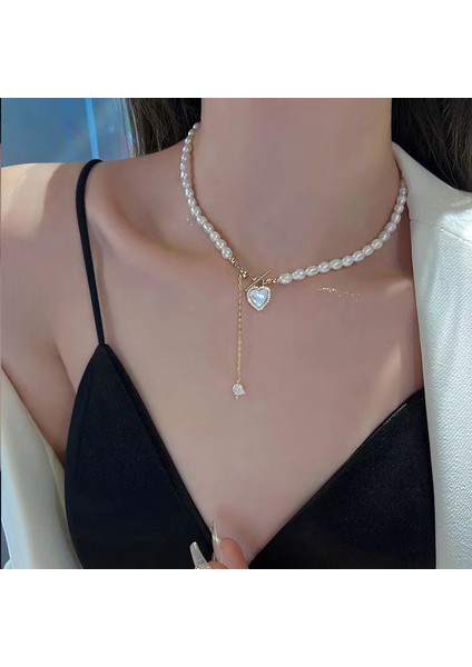 Yeni Ekleme Japonya ve Güney Kore Kolye Tasarım Duygusu Gelişmiş Hafif Lüks Niş Köprücük Kemiği Zinciri, Kadın Kolye (Yurt Dışından)