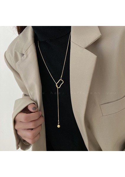 Yeni Ekleme Japonya ve Güney Kore Kolye Tasarım Duygusu Gelişmiş Hafif Lüks Niş Köprücük Kemiği Zinciri, Kadın Kolye (Yurt Dışından)