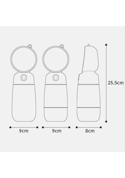 2&#39;den 1 Portatif Gıda Sınıfı Malzeme Köpek Kedi Seyahat Evcil Su Fincanı Şişe Gıda Dağıtıcı A (Yurt Dışından) indirimleri
