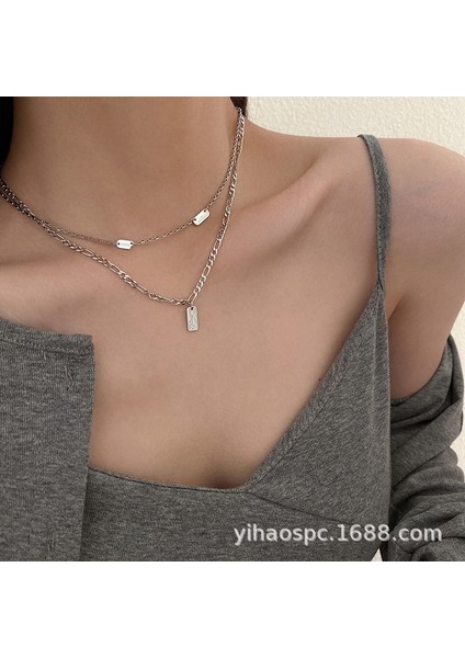 Yeni Perçin Metal Deri Yaka Crockpunk Aşk Kız Kültür Niş Kolye (Yurt Dışından)