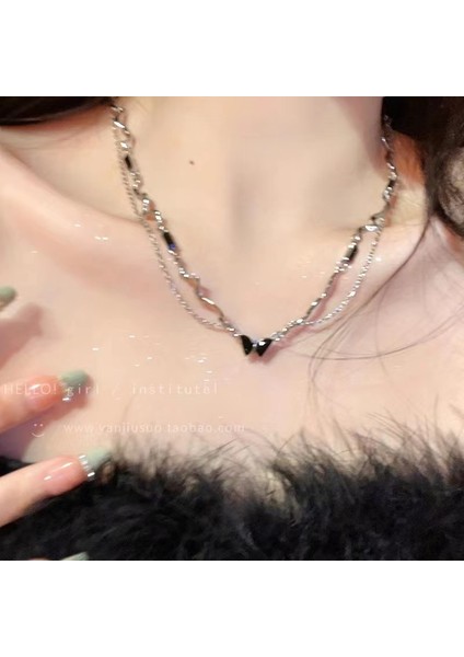 Yeni Kolye Kadın Niş Aksesuarları Baharatlı Kız Tatlı Serin Köprücük Kemiği Zinciri Kazak Kazak Zinciri Yüz Üst Düzey Süslemeler Duygusu ile (Yurt Dışından)