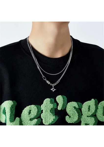 Yeni Kolye Kadın Niş Aksesuarları Baharatlı Kız Tatlı Serin Köprücük Kemiği Zinciri Kazak Kazak Zinciri Yüz Üst Düzey Süslemeler Duygusu ile (Yurt Dışından)