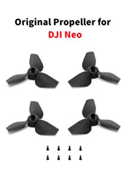Neo Orijinal Pervane 4'lü Siyah Renkli Yedek Parça Drone Aksesuarı fiyatları