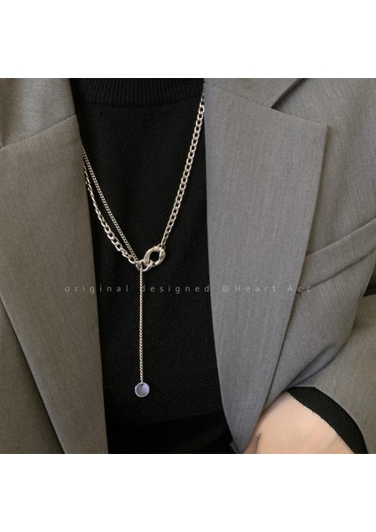 Yeni Kolye Niş Tasarım Birinci Sınıf Mizaç Duygusu Basit Köprücük Kemiği Zinciri Çok Yönlü Basit Hafif Lüks Kolye (Yurt Dışından)