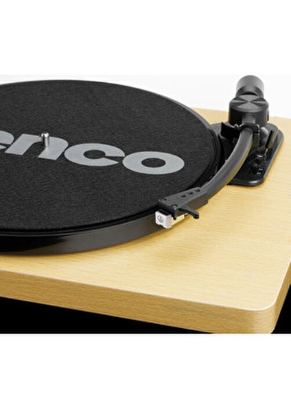 L-30WD Plak Çalar Yarı Otomatik Ahşap Malzeme ile 33 ve 45 Devir Seçenekleri