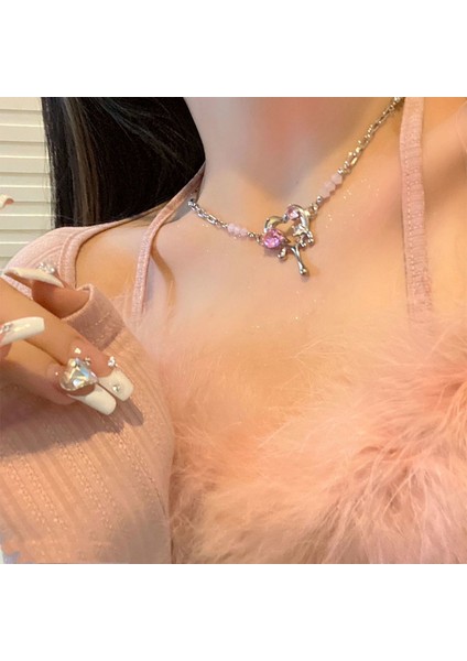 Yeni Kolye Niş Tasarım Birinci Sınıf Mizaç Duygusu Basit Köprücük Kemiği Zinciri Çok Yönlü Basit Hafif Lüks Kolye (Yurt Dışından)