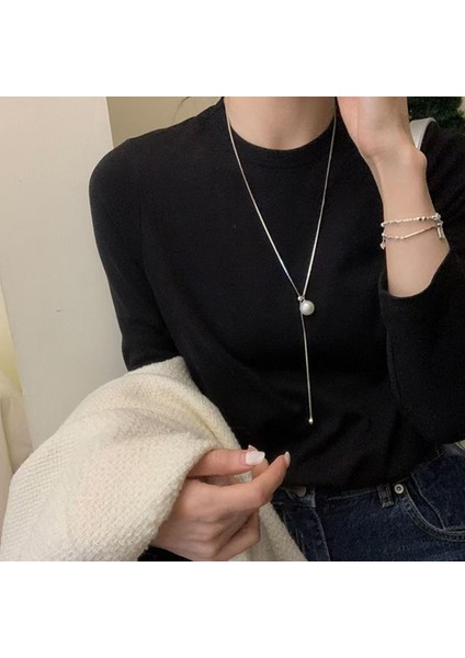 Yeni Retro Bohem Kolye Hong Kong Tadı Seramik Kolye Kolye Kadın Yeni Etnik Kolye Uzun Bölüm (Yurt Dışından)