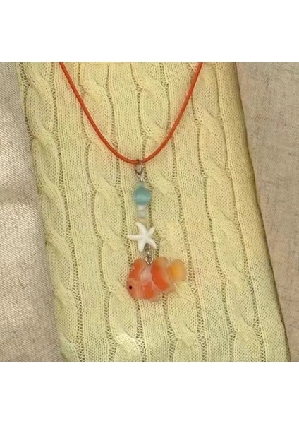 Yeni Retro Bohem Kolye Hong Kong Tadı Seramik Kolye Kolye Kadın Yeni Etnik Kolye Uzun Bölüm (Yurt Dışından)