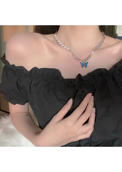 Yeni Kolye Kadın Niş Aksesuarları Baharatlı Kız Tatlı Serin Köprücük Kemiği Zinciri Kazak Kazak Zinciri Yüz Üst Düzey Süslemeler Duygusu ile (Yurt Dışından)