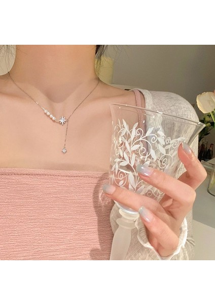 Yeni Kolye Niş Tasarım Birinci Sınıf Mizaç Duygusu Basit Köprücük Kemiği Zinciri Çok Yönlü Basit Hafif Lüks Kolye (Yurt Dışından)