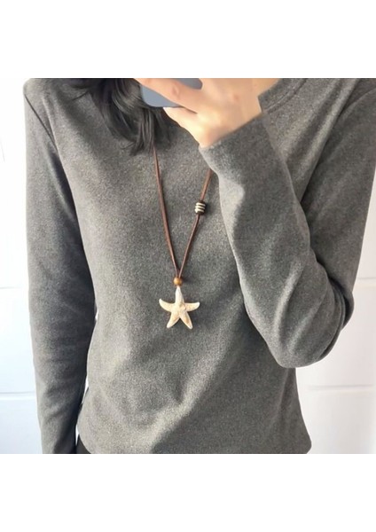 Yeni Kolye Kadın Niş Aksesuarları Baharatlı Kız Tatlı Serin Köprücük Kemiği Zinciri Kazak Kazak Zinciri Yüz Üst Düzey Süslemeler Duygusu ile (Yurt Dışından)