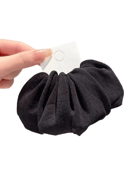 4/5 Set Katı Geniş Kalın Saç Bant Halatları Kadın Alacak Kuyruğu Tutucu Saç Tie Scrunchies Moda Saç Aksesuarları: Siyah 4pcs (Yurt Dışından)
