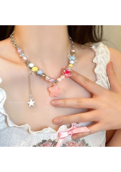 Yeni Ekleme Japonya ve Güney Kore Kolye Tasarım Duygusu Gelişmiş Hafif Lüks Niş Köprücük Kemiği Zinciri, Kadın Kolye (Yurt Dışından)