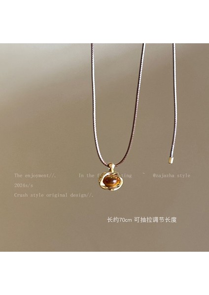 Yeni Kolye Niş Tasarım Birinci Sınıf Mizaç Duygusu Basit Köprücük Kemiği Zinciri Çok Yönlü Basit Hafif Lüks Kolye (Yurt Dışından)