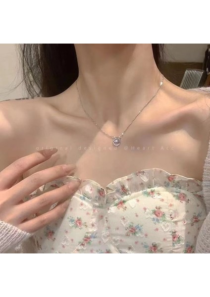 Yeni Kolye Niş Tasarım Birinci Sınıf Mizaç Duygusu Basit Köprücük Kemiği Zinciri Çok Yönlü Basit Hafif Lüks Kolye (Yurt Dışından)