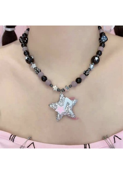 Yeni Vibe Sense Iyi Şanslar Istifleme Kolye Kısa Kolye Sevimli Köprücük Kemiği Zinciri (Yurt Dışından)