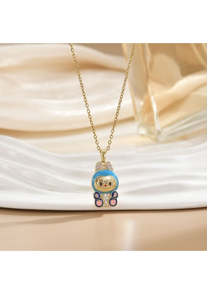 Yeni Titanyum Çelik Premium Niş Tasarım Kolye Duygusu Gelgit Modası Basit Mizaç Rengini Kaybetmez Köprücük Kemiği Zinciri (Yurt Dışından)