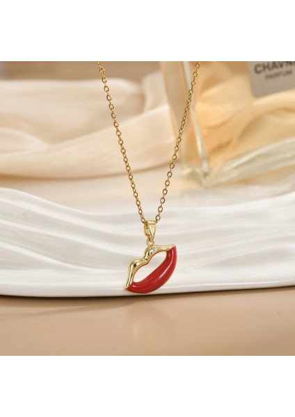 Yeni Avrupa ve Amerika Birleşik Devletleri Noel Serisi Kolye Kadın Basit Yeni Iş Tatil Elemanları Mikro-Kabuklu Yağ Damlası Kolye (Yurt Dışından)