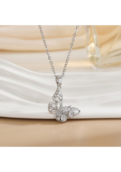 Yeni Titanyum Çelik Premium Niş Tasarım Kolye Duygusu Gelgit Modası Basit Mizaç Rengini Kaybetmez Köprücük Kemiği Zinciri (Yurt Dışından)