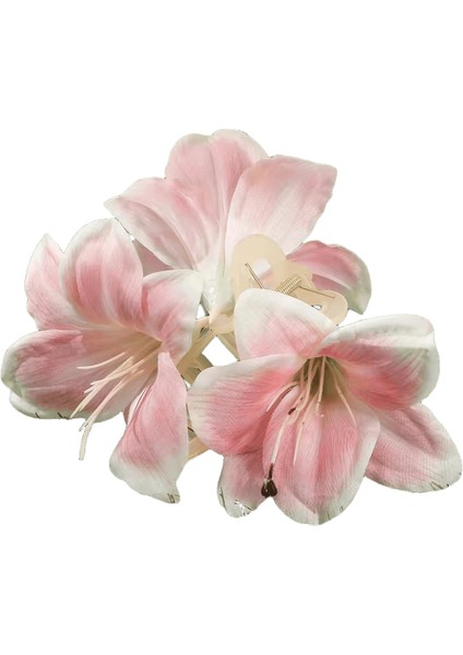 Awaytr Kravat Boyalı Lily Çiçek Saç Pençeleri Yapay Çiçek Saç Klipleri Yengeç Kadınlar Için Kız Hediye Saç Aksesuarları Sevgililer Şapkalar Renk: E (Yurt Dışından)