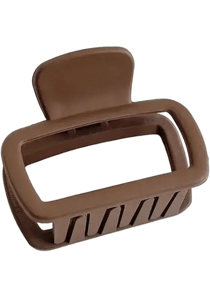 Küçük Saç Pençe Klipleri Kadın Kızlar 5.2cm Kare Yüksek At Kuyruğu Klip Kelepçesi Korece Korece Mat Slip Saç Düzenleme Aksesuarlar: Kahve (Yurt Dışından)