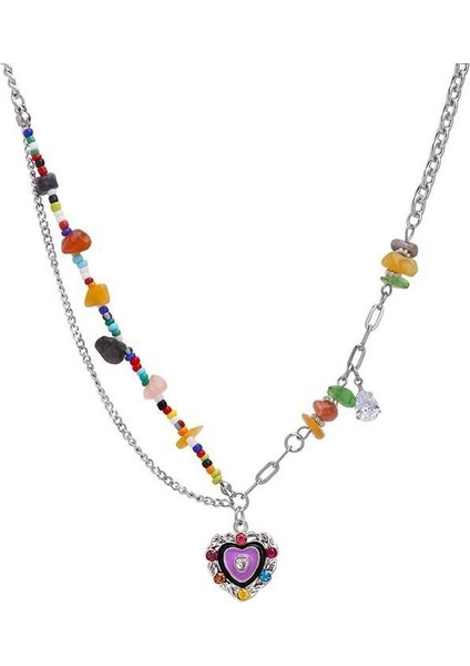 Yeni Vibe Sense Iyi Şanslar Istifleme Kolye Kısa Kolye Sevimli Köprücük Kemiği Zinciri (Yurt Dışından)