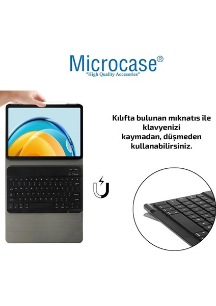 Huawei Matepad 11.5 Inch Tablet ile Uyumlu Bluetooth Klavyeli Standlı Uyumlu Kılıf - Bkk4 modelleri