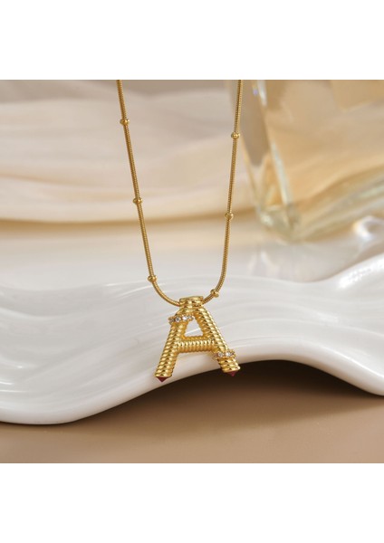 Yeni Avrupa ve Amerika Birleşik Devletleri Moda Lüks Niş Mücevher Deniz Dünyası Kolye Bakır Kaplama 18K Kolye Titanyum Çelik Köprücük Kemiği Zinciri (Yurt Dışından)