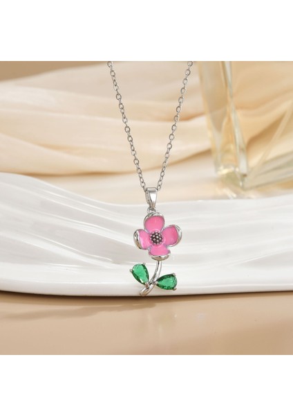 Yeni Titanyum Çelik Premium Niş Tasarım Kolye Duygusu Gelgit Modası Basit Mizaç Rengini Kaybetmez Köprücük Kemiği Zinciri (Yurt Dışından)