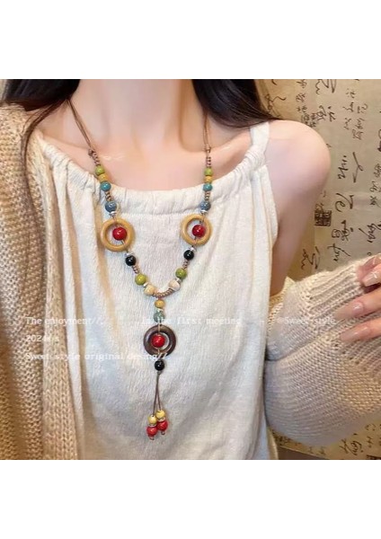 Yeni Perçin Metal Deri Yaka Crockpunk Aşk Kız Kültür Niş Kolye (Yurt Dışından)