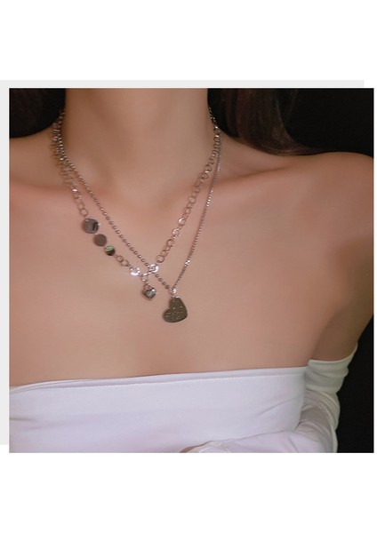 Yeni Vibe Sense Iyi Şanslar Istifleme Kolye Kısa Kolye Sevimli Köprücük Kemiği Zinciri (Yurt Dışından)