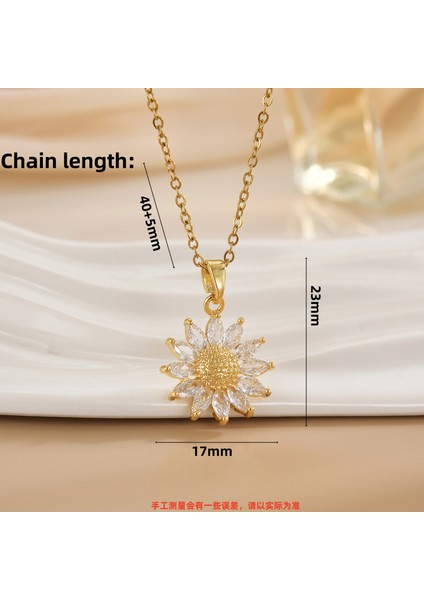 Yeni Basit Kakma Zirkonya Yay Kolye Kadın Basit Yüksek Sınıf Mücevher Duygusu Titanyum Çelik Renk Kaybetmez (Yurt Dışından)