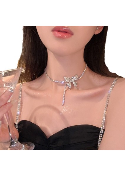 Yeni Vibe Sense Iyi Şanslar Istifleme Kolye Kısa Kolye Sevimli Köprücük Kemiği Zinciri (Yurt Dışından)