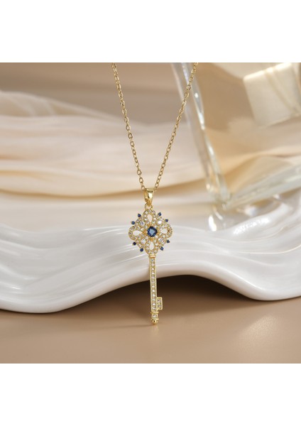 Yeni Kıdemli Işık Duygusu Lüks Titanyum Çelik Kolye Kadın Niş Tasarım Baharatlı Kız Inci Köprücük Kemiği Zinciri Moda Yüz Aksesuarları ile (Yurt Dışından)